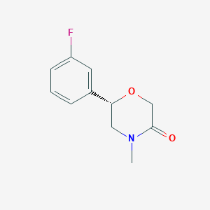 (6S)-6-(3-fluorophenyl)-4-methylmorpholin-3-one - 920798-17-0