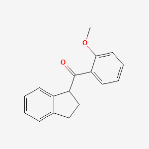 (2,3-Dihydro-1H-inden-1-yl)(2-methoxyphenyl)methanone - 920508-13-0