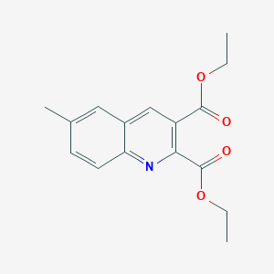 6-Methylquinoline-2,3-dicarboxylic acid diethyl ester - 948290-04-8