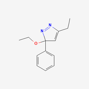 3-Ethoxy-5-ethyl-3-phenyl-3H-pyrazole - 920338-80-3