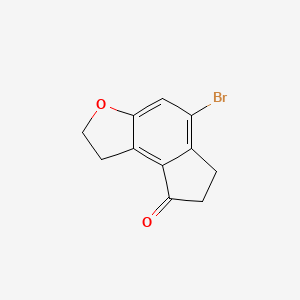 8H-Indeno[5,4-b]furan-8-one, 5-bromo-1,2,6,7-tetrahydro- - 