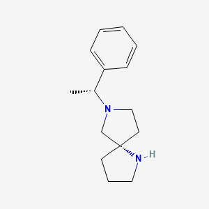 1,7-Diazaspiro[4.4]nonane,7-[(1R)-1-phenylethyl]-,(5S)- - 