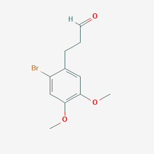 3-(2-Bromo-4,5-dimethoxyphenyl)propanal - 