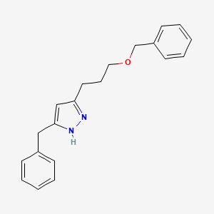5-Benzyl-3-[3-(benzyloxy)propyl]-1H-pyrazole - 919123-99-2