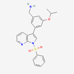 Benzenemethanamine, 3-(1-methylethoxy)-5-[1-(phenylsulfonyl)-1H-pyrrolo[2,3-b]pyridin-3-yl]- - 
