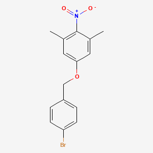 5-[(4-Bromophenyl)methoxy]-1,3-dimethyl-2-nitrobenzene - 
