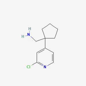 [1-(2-Chloropyridin-4-yl)cyclopentyl]methanamine - 