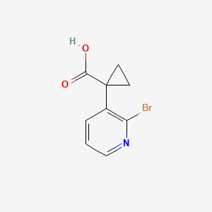 1-(2-Bromopyridin-3-YL)cyclopropanecarboxylic acid - 