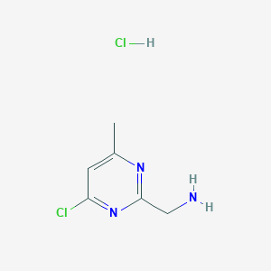 (4-Chloro-6-methylpyrimidin-2-YL)methanamine hydrochloride - 1196152-23-4