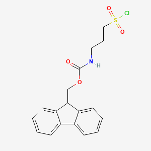 9H-fluoren-9-ylmethyl N-(3-chlorosulfonylpropyl)carbamate - 