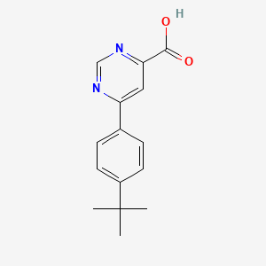 6-(4-Tert-butylphenyl)pyrimidine-4-carboxylic acid - 
