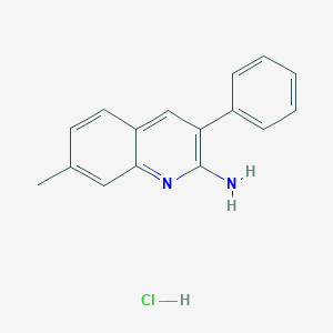2-Amino-7-methyl-3-phenylquinoline hydrochloride - 1170842-23-5
