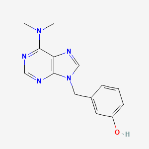 Phenol, 3-((6-(dimethylamino)-9H-purin-9-yl)methyl)- - 115204-52-9