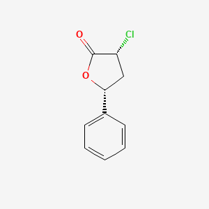 cis-3-Chlorodihydro-5-phenylfuran-2(3H)-one - 72406-93-0