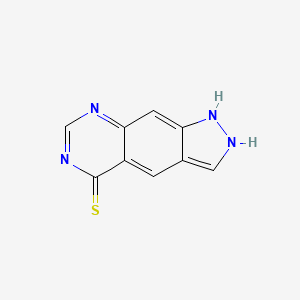 1H-Pyrazolo(4,3-g)quinazolin-5-yl hydrosulfide - 81237-60-7