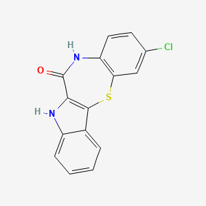 5H-Indolo(3,2-b)(1,5)benzothiazepin-6(7H)-one, 10-chloro- - 206256-28-2