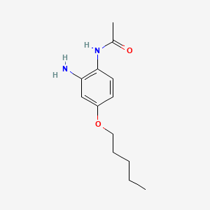 Acetamide, N-(2-amino-4-(pentyloxy)phenyl)- - 151717-27-0