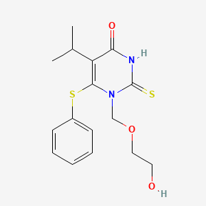 5-Isopropyl-1-((2-hydroxyethoxy)methyl)-6-(phenylthio)-2-thiouracil - 137897-88-2