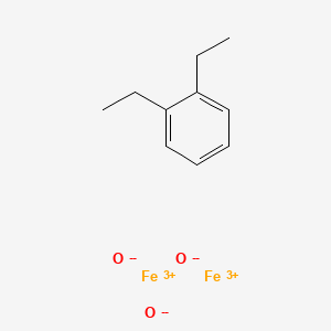 1,2-Diethylbenzene;iron(3+);oxygen(2-) - 