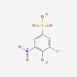 3-Chloro-4-hydroxy-5-nitrobenzenesulphonic acid - 83732-61-0