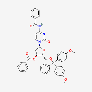 N-Benzoyl-5'-O-(bis(p-methoxyphenyl)benzyl)-2'-deoxycytidine 3'-benzoate - 93966-67-7