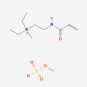 Diethylmethyl(2-((1-oxoallyl)amino)ethyl)ammonium methyl sulphate - 93892-95-6