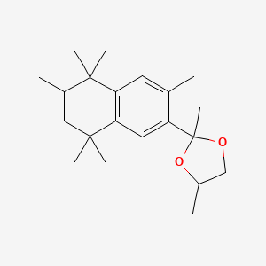 1,3-Dioxolane, 2,4-dimethyl-2-(5,6,7,8-tetrahydro-3,5,5,6,8,8-hexamethyl-2-naphthalenyl)- - 131812-48-1
