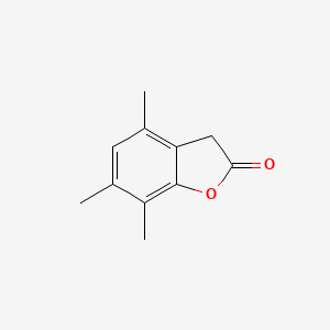 4,6,7-Trimethyl-3H-benzofuran-2-one - 70950-48-0