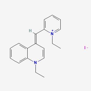 1-Ethyl-4-((1-ethyl-2(1H)-pyridylidene)methyl)quinolinium iodide - 84255-08-3