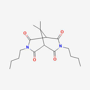 3,7-Dibutyl-9,9-dimethyl-3,7-diazabicyclo[3.3.1]nonane-2,4,6,8-tetrone - 90961-84-5