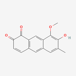 1,2-Anthracenedione, 7-hydroxy-8-methoxy-6-methyl- - 38393-67-8