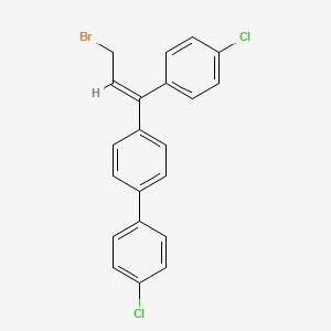 (Z)-4-[3-bromo-1-(4-chlorophenyl)-1-propenyl]-4'-chloro-1,1'-biphenyl - 94732-94-2