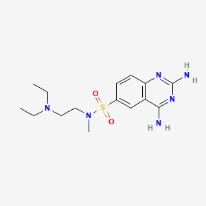 2,4-Diamino-quinazoline-6-sulfonic acid (2-diethylamino-ethyl)-methyl-amide - 92144-23-5