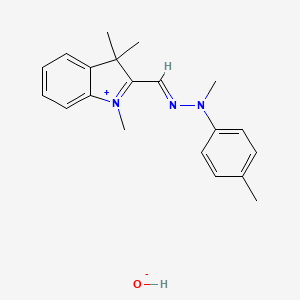 1,3,3-Trimethyl-2-((methyl(p-tolyl)hydrazono)methyl)-3H-indolium hydroxide - 97403-89-9