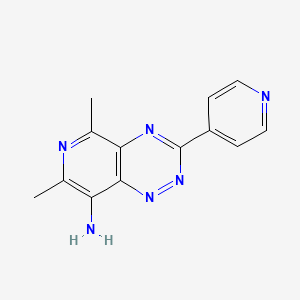 5,7-Dimethyl-3-pyridin-4-yl-pyrido(3,4-e)(1,2,4)triazin-8-ylamine - 121845-82-7