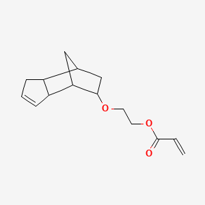 2-Propenoic acid, 2-((3a,4,5,6,7,7a-hexahydro-4,7-methano-1H-inden-5-yl)oxy)ethyl ester - 79638-11-2