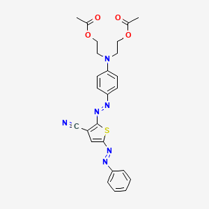 2,2'[[4-[[3-Cyano-5-(phenylazo)-2-thienyl]azo]phenyl]imino]diethyl diacetate - 83743-05-9