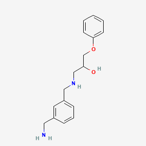 1-(((3-(Aminomethyl)phenyl)methyl)amino)-3-phenoxypropan-2-ol - 85187-39-9