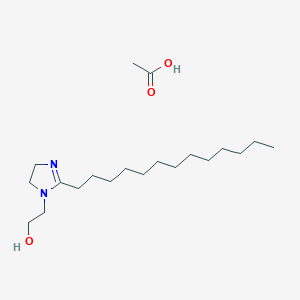 4,5-Dihydro-1-(2-hydroxyethyl)-2-tridecyl-1H-imidazolium acetate - 94023-43-5