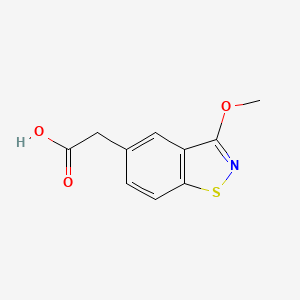 3-Methoxy-1,2-benzisothiazole-5-acetic acid - 65412-52-4