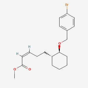 2-Pentenoic acid, 5-(2-((4-bromophenyl)methoxy)cyclohexyl)-, methyl ester, (1alpha(Z),2beta)- - 101859-47-6
