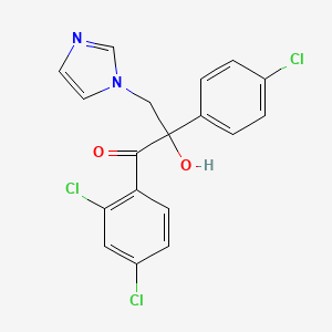 1-Propanone, 2-(4-chlorophenyl)-1-(2,4-dichlorophenyl)-2-hydroxy-3-(1H-imidazol-1-yl)- - 107659-23-4