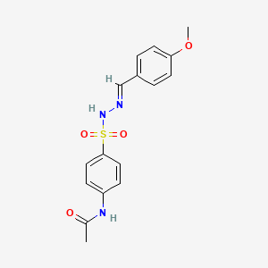 N-(4-((2-(4-Methoxybenzylidene)hydrazino)sulfonyl)phenyl)acetamide - 5448-92-0