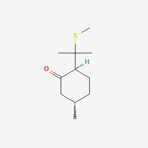 (2S,5S)-5-methyl-2-(2-methylsulfanylpropan-2-yl)cyclohexan-1-one - 57129-14-3
