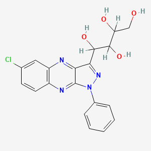 1-(6-Chloro-1-phenyl-1H-pyrazolo(3,4-b)quinoxalin-3-yl)-1,2,3,4-butanetetrol - 77345-91-6