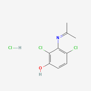 2,4-Dichloro-3-((1-methylethylidene)amino)phenol hydrochloride - 80445-29-0