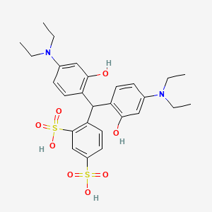 4-(Bis(4-(diethylamino)-2-hydroxyphenyl)methyl)benzene-1,3-disulphonic acid - 93964-54-6