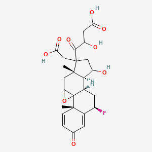 9beta,11beta-Epoxy-6beta-fluoro-17,21-dihydroxypregna-1,4-diene-3,20-dione 17,21-di(acetate) - 60864-45-1