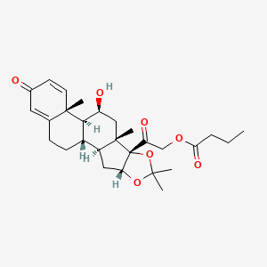 11beta,21-Dihydroxy-16alpha,17-(isopropylidenedioxy)pregna-1,4-diene-3,20-dione 21-butyrate - 78806-60-7