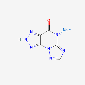 1H-1,2,3-Triazolo(4,5-e)(1,2,4)triazolo(1,5-a)pyrimidin-4(5H)-one,monosodium salt - 77862-96-5